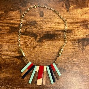 Noonday Boho Wood and Resin Artisan Necklace